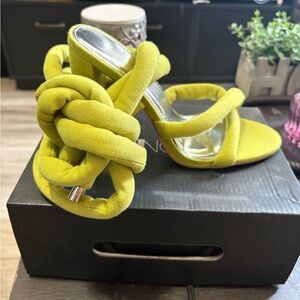 Elegant Lime Green Women's Heels